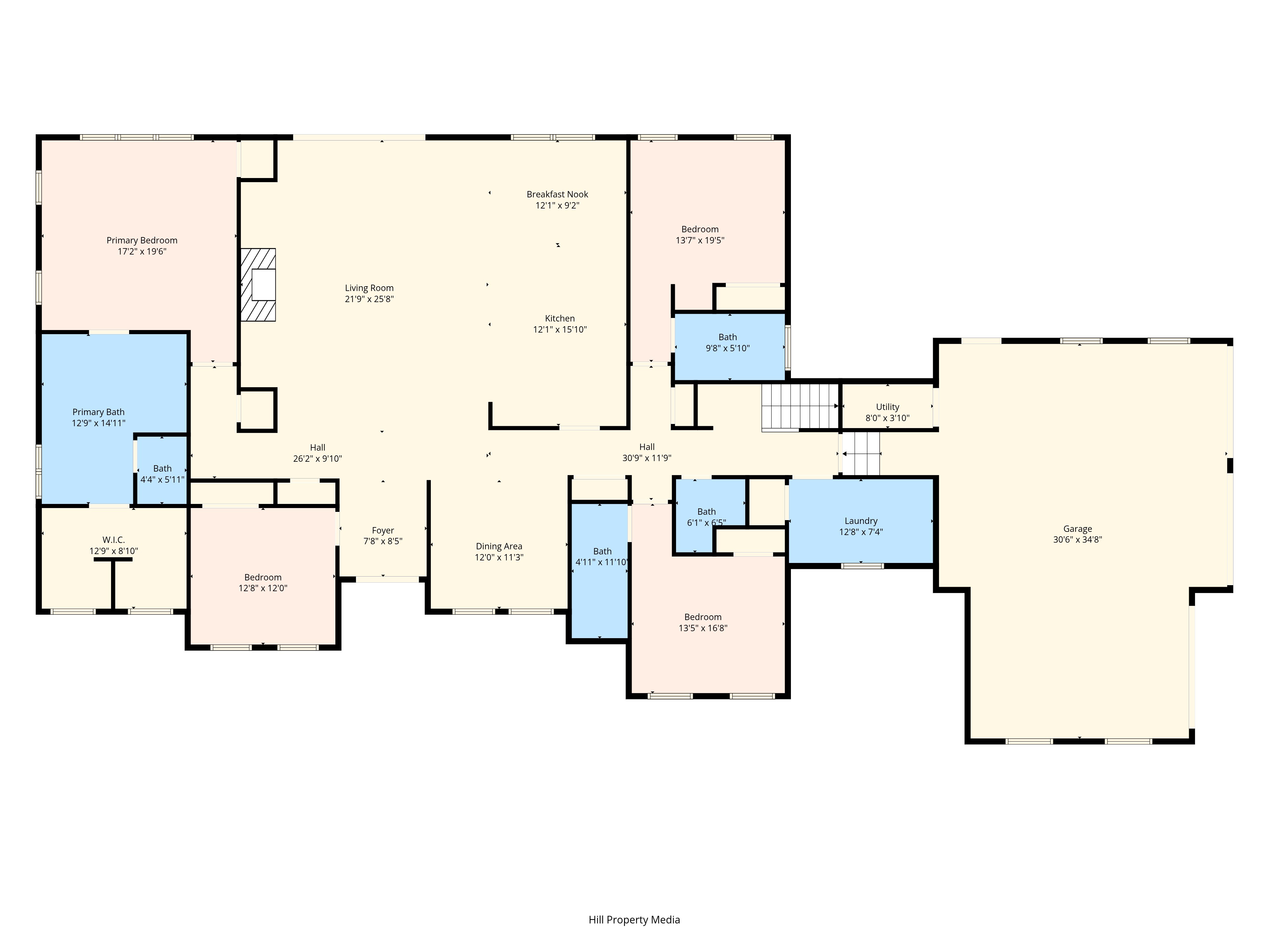 3 Pond Drive — First Floor Plan